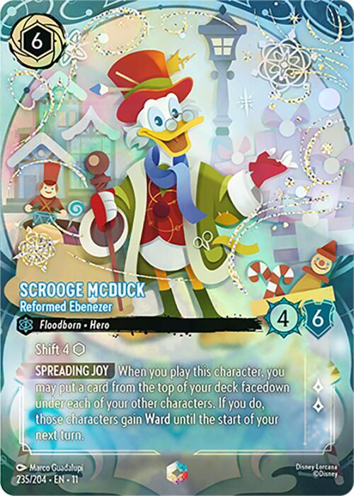 Scrooge McDuck - Reformed Ebenezer (Enchanted) (235/204) [Winterspell] | Shuffle n Cut Hobbies & Games