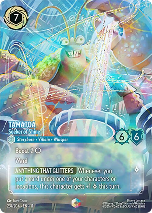 Tamatoa - Seeker of Shine (Enchanted) (237/204) [Winterspell] | Shuffle n Cut Hobbies & Games