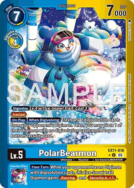 PolarBearmon [EX11-016] (Limited Foil) [Dawn of Liberator] | Shuffle n Cut Hobbies & Games