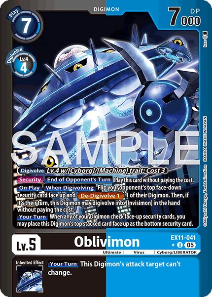 Oblivimon [EX11-041] (Limited Foil) [Dawn of Liberator] | Shuffle n Cut Hobbies & Games