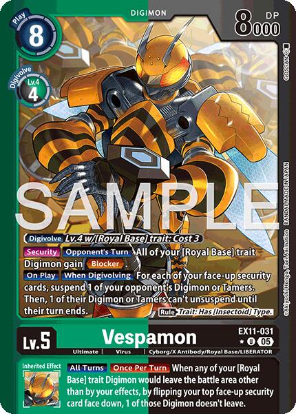 Vespamon [EX11-031] (Limited Foil) [Dawn of Liberator] | Shuffle n Cut Hobbies & Games