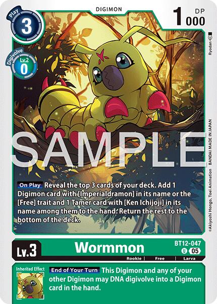 Wormmon [BT12-047] [Advanced Booster Digimon Generation] | Shuffle n Cut Hobbies & Games