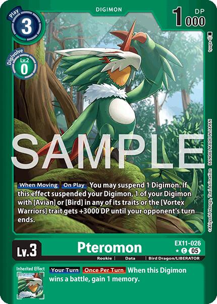 Pteromon [EX11-026] (Limited Foil) [Dawn of Liberator] | Shuffle n Cut Hobbies & Games