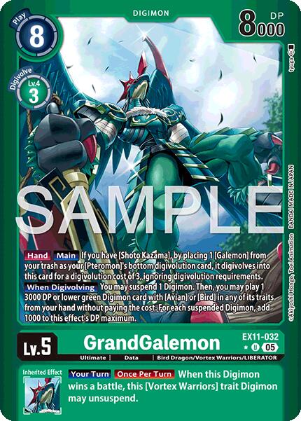 GrandGalemon [EX11-032] (Limited Foil) [Dawn of Liberator] | Shuffle n Cut Hobbies & Games