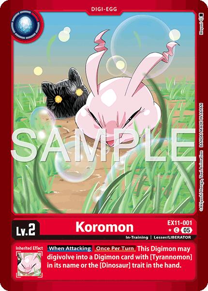 Koromon [EX11-001] (Limited Foil) [Dawn of Liberator] | Shuffle n Cut Hobbies & Games
