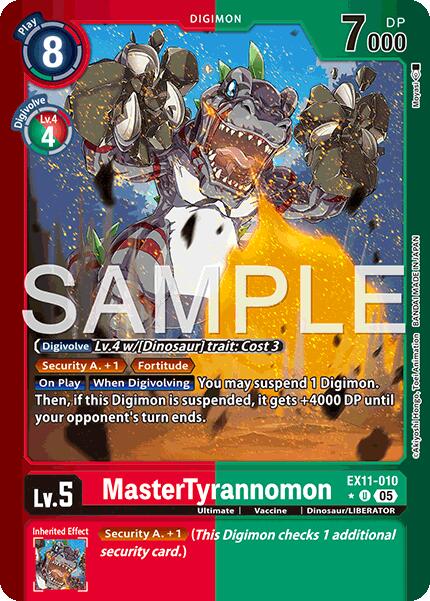 MasterTyrannomon [EX11-010] (Limited Foil) [Dawn of Liberator] | Shuffle n Cut Hobbies & Games