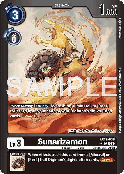 Sunarizamon [EX11-038] (Limited Foil) [Dawn of Liberator] | Shuffle n Cut Hobbies & Games