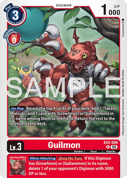 Guilmon [EX2-008] [Advanced Booster Digimon Generation] | Shuffle n Cut Hobbies & Games