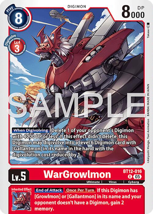 WarGrowlmon [BT12-016] [Advanced Booster Digimon Generation] | Shuffle n Cut Hobbies & Games