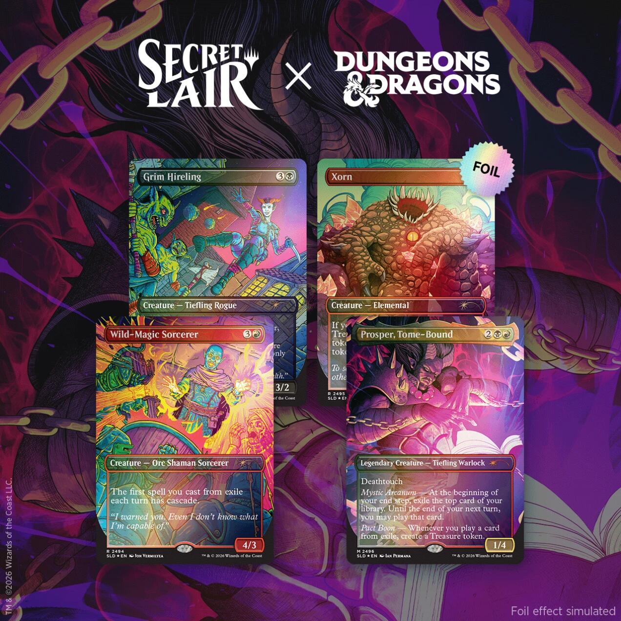 Secret Lair x Dungeons & Dragons: Shadow's Over Baldur's Gate (Foil Edition) | Shuffle n Cut Hobbies & Games
