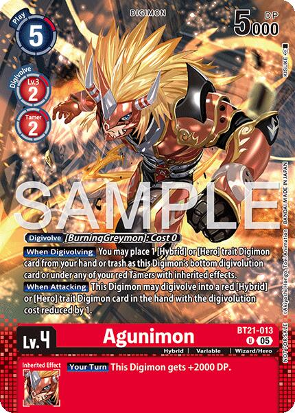 Agunimon [BT21-013] (Event Pack 9) [World Convergence] | Shuffle n Cut Hobbies & Games