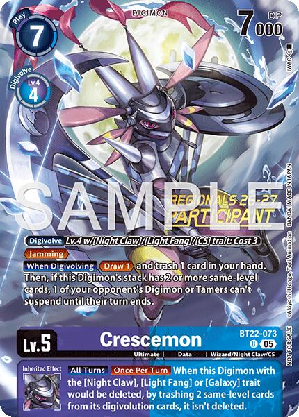 Crescemon [BT22-073] (Regionals 26-27 Season 1 Participant) [Cyber Eden] | Shuffle n Cut Hobbies & Games