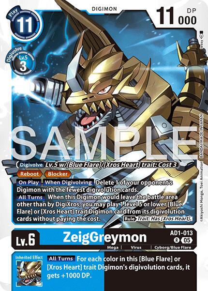 ZeigGreymon [AD1-013] [Advanced Booster Digimon Generation] | Shuffle n Cut Hobbies & Games
