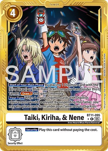 Taiki, Kiriha, & Nene [BT11-095] (Alternate Art) [Advanced Booster Digimon Generation] | Shuffle n Cut Hobbies & Games