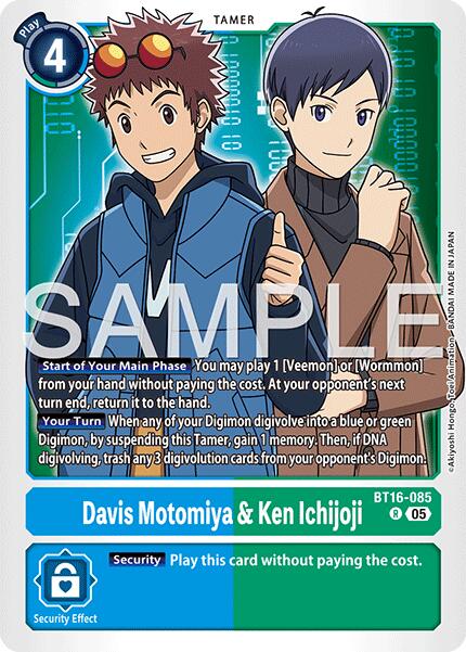 Davis Motomiya & Ken Ichijoji [BT16-085] [Advanced Booster Digimon Generation] | Shuffle n Cut Hobbies & Games