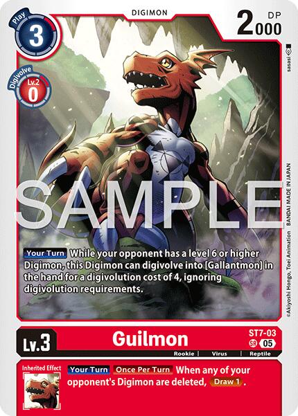 Guilmon [ST7-03] - ST7-03 [Advanced Booster Digimon Generation] | Shuffle n Cut Hobbies & Games