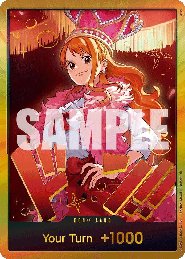 DON!! Card (Nami) (Gold) [Extra Booster: One Piece Heroines Edition] | Shuffle n Cut Hobbies & Games