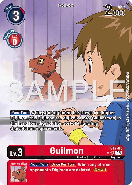 Guilmon [ST7-03] - ST7-03 (Alternate Art) [Advanced Booster Digimon Generation] | Shuffle n Cut Hobbies & Games