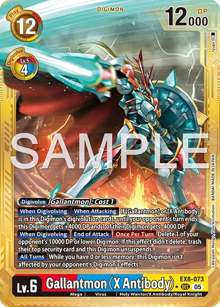 Gallantmon [EX8-073] (X Antibody) (Alternate Art) [Advanced Booster Digimon Generation] | Shuffle n Cut Hobbies & Games