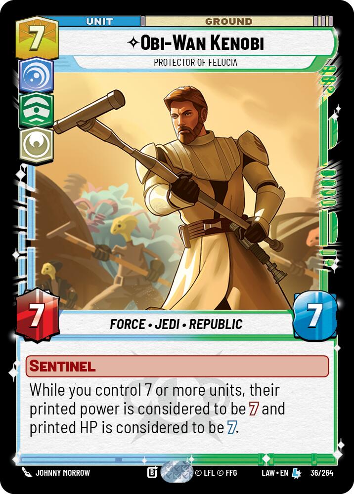 Obi-Wan Kenobi - Protector of Felucia (36/264) (36/264) [A Lawless Time] | Shuffle n Cut Hobbies & Games