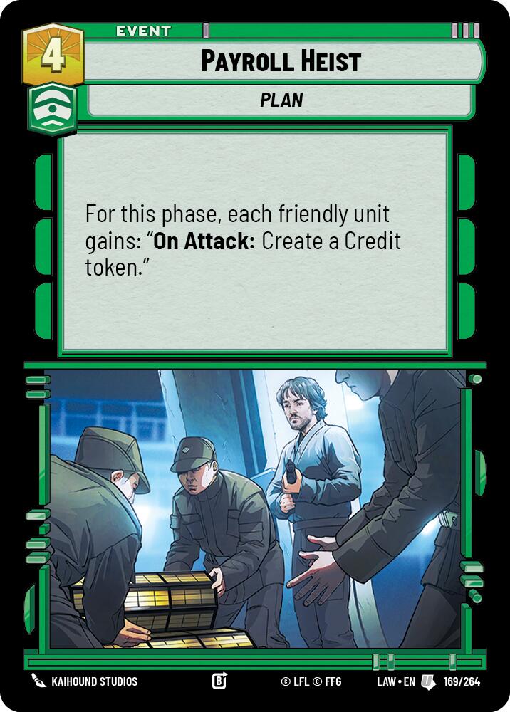 Payroll Heist (169/264) (169/264) [A Lawless Time] | Shuffle n Cut Hobbies & Games