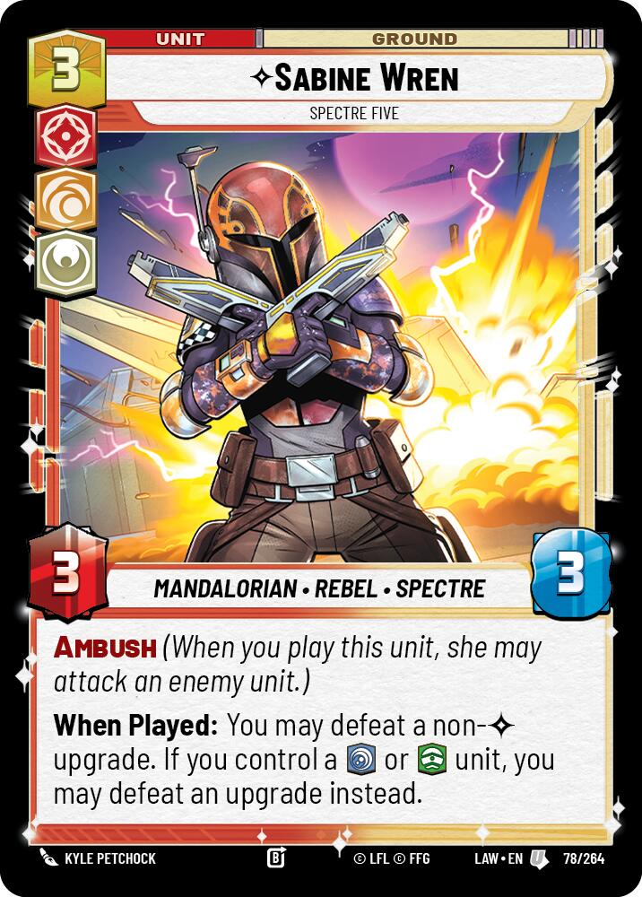 Sabine Wren - Spectre Five (78/264) (78/264) [A Lawless Time] | Shuffle n Cut Hobbies & Games