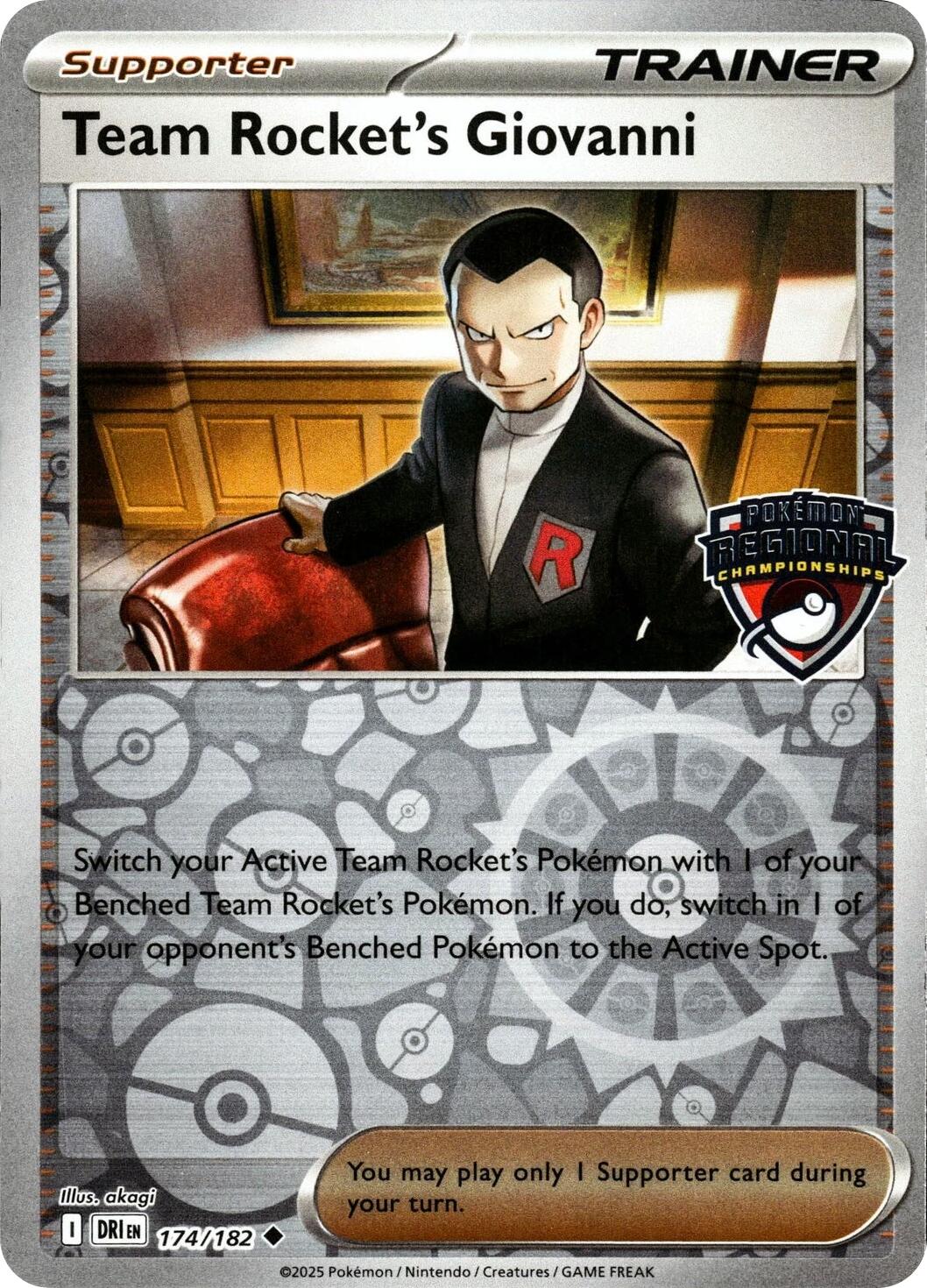 Team Rocket's Giovanni (174/182) [League & Championship Cards] | Shuffle n Cut Hobbies & Games