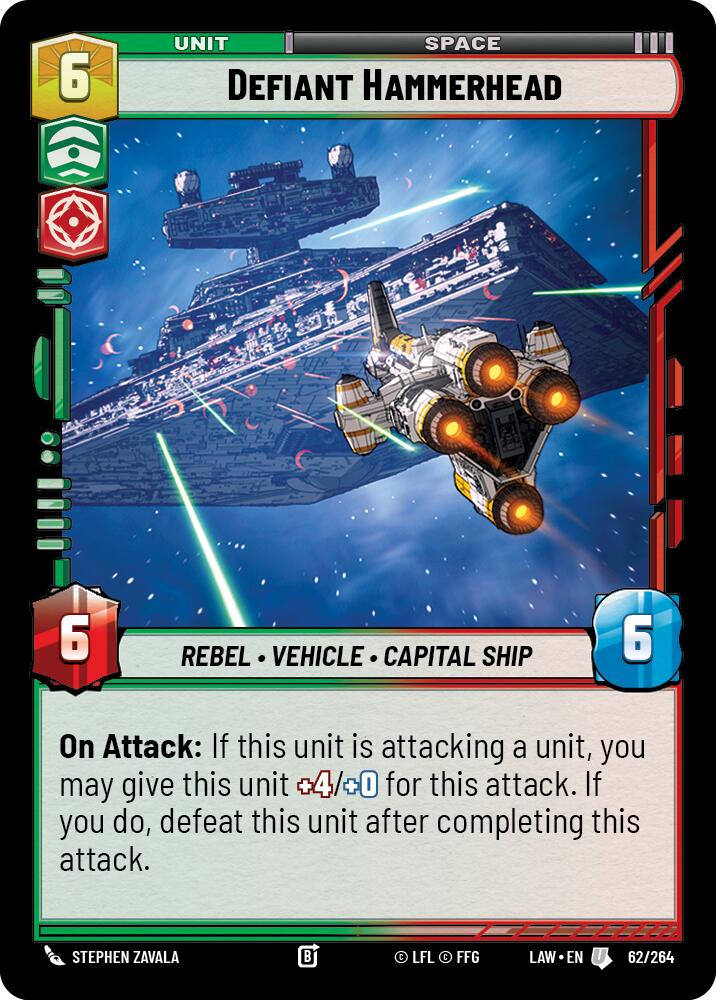 Defiant Hammerhead (62/264) (62/264) [A Lawless Time] | Shuffle n Cut Hobbies & Games