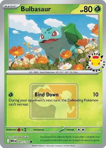 Bulbasaur (001/132) (Pokemon Day 2026) [Miscellaneous Cards] | Shuffle n Cut Hobbies & Games