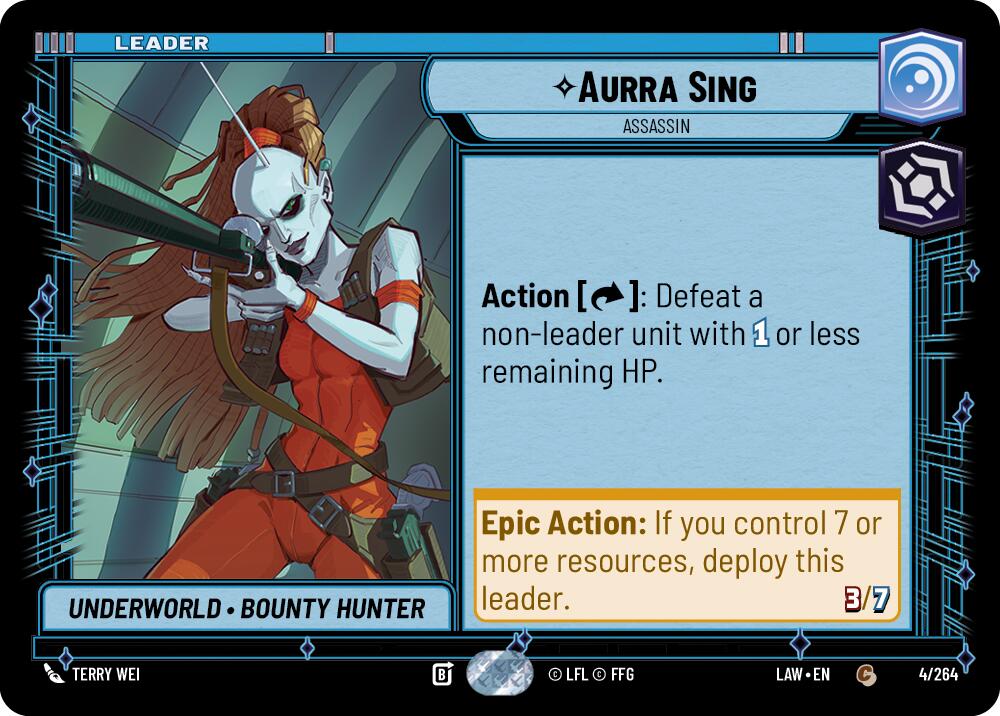 Aurra Sing - Assassin (4/264) (4/264) [A Lawless Time] | Shuffle n Cut Hobbies & Games