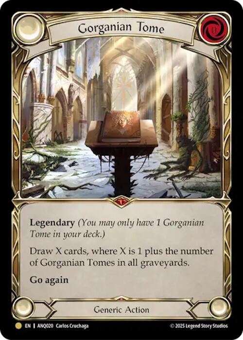 Gorganian Tome (Gold) [ANQ020] (Compendium of Rathe - Antiquity Pack) | Shuffle n Cut Hobbies & Games