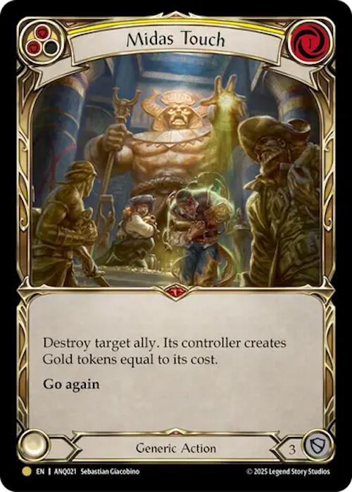 Midas Touch (Yellow) (Gold) [ANQ021] (Compendium of Rathe - Antiquity Pack) | Shuffle n Cut Hobbies & Games