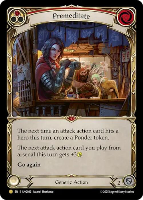 Premeditate (Red) (Gold) [ANQ022] (Compendium of Rathe - Antiquity Pack) | Shuffle n Cut Hobbies & Games