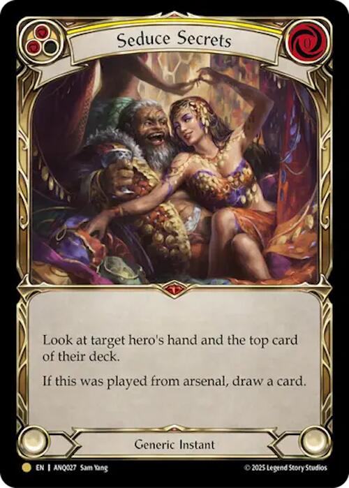 Seduce Secrets (Yellow) (Gold) [ANQ027] (Compendium of Rathe - Antiquity Pack) | Shuffle n Cut Hobbies & Games