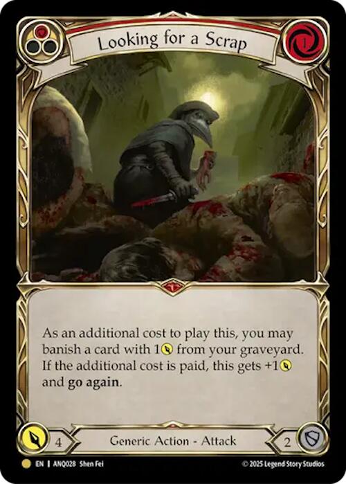 Looking For A Scrap (Red) (Gold) [ANQ028] (Compendium of Rathe - Antiquity Pack) | Shuffle n Cut Hobbies & Games