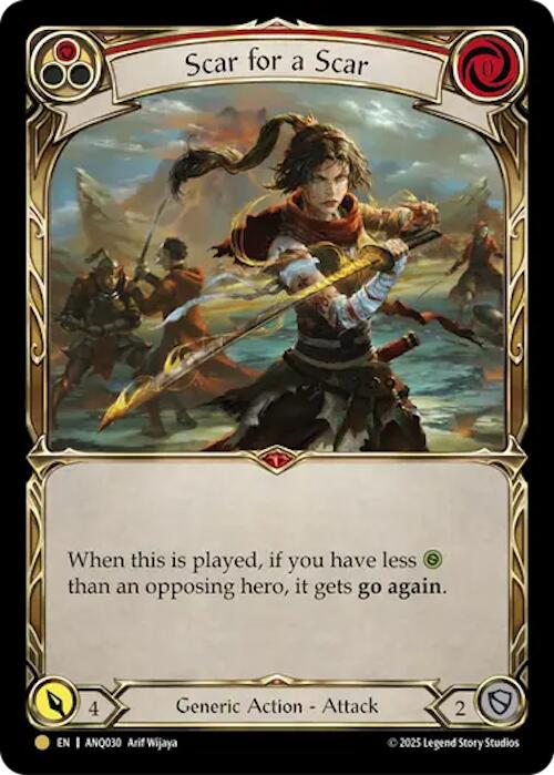 Scar For A Scar (Red) (Gold) [ANQ030] (Compendium of Rathe - Antiquity Pack) | Shuffle n Cut Hobbies & Games
