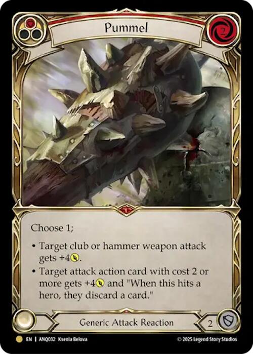 Pummel (Red) (Gold) [ANQ032] (Compendium of Rathe - Antiquity Pack) | Shuffle n Cut Hobbies & Games