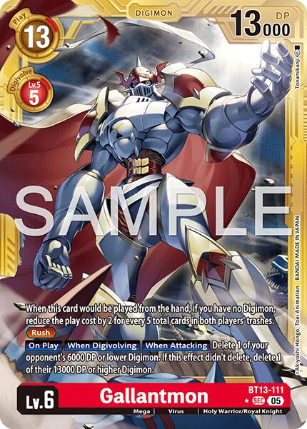 Gallantmon [BT13-111] (Alternate Art) [Advanced Booster Digimon Generation] | Shuffle n Cut Hobbies & Games