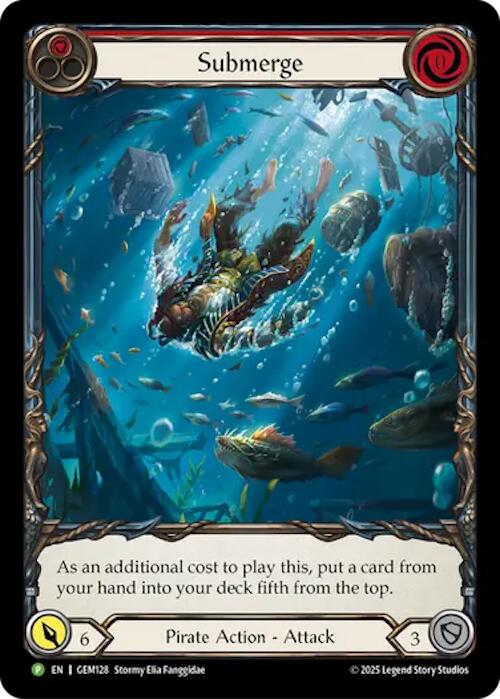 Submerge [GEM128] (GEM Pack 4)  Rainbow Foil | Shuffle n Cut Hobbies & Games