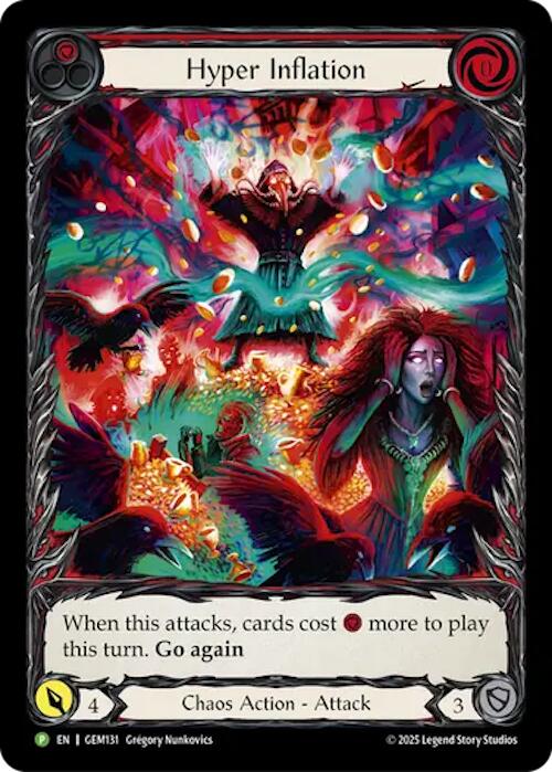 Hyper Inflation [GEM131] (GEM Pack 4)  Rainbow Foil | Shuffle n Cut Hobbies & Games