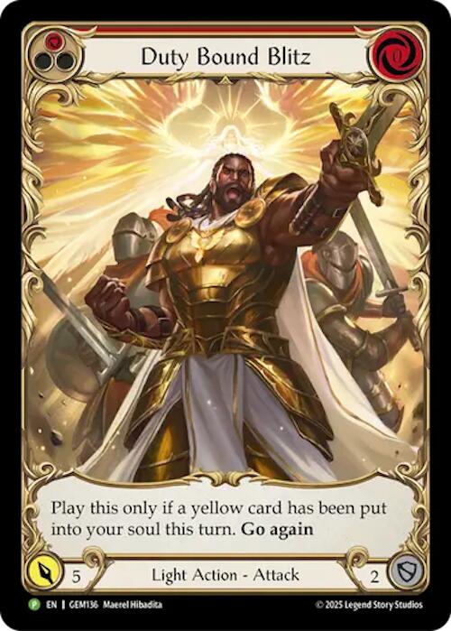 Duty Bound Blitz [GEM136] (GEM Pack 4) | Shuffle n Cut Hobbies & Games