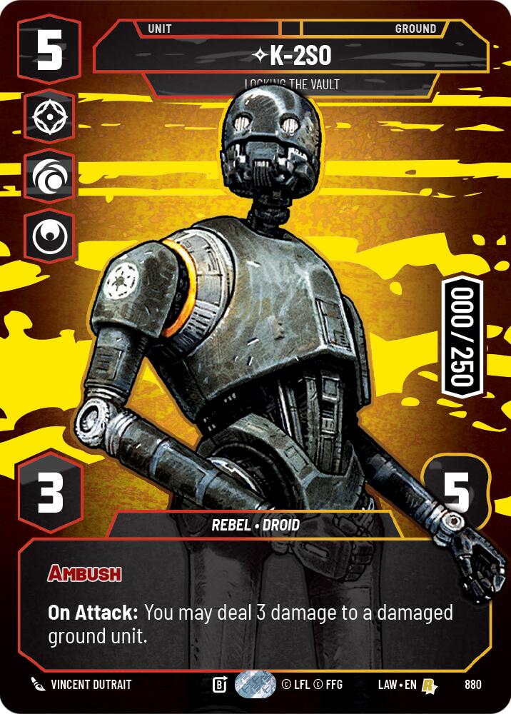 K-2S0 - Locking the Vault (Serialized) (880) (880) [A Lawless Time] | Shuffle n Cut Hobbies & Games