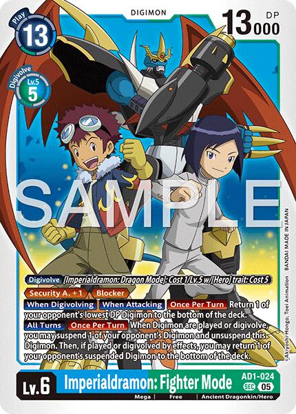 Imperialdramon: Fighter Mode [AD1-024] [Advanced Booster Digimon Generation] | Shuffle n Cut Hobbies & Games