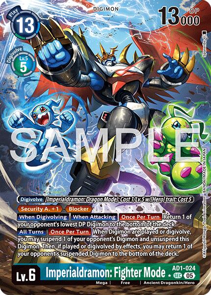 Imperialdramon: Fighter Mode [AD1-024] (Alternate Art) [Advanced Booster Digimon Generation] | Shuffle n Cut Hobbies & Games