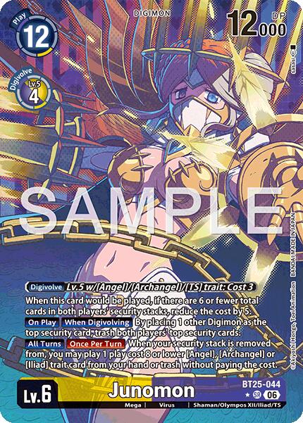 Junomon [BT25-044] (Alternate Art) [Dual Revolution] | Shuffle n Cut Hobbies & Games