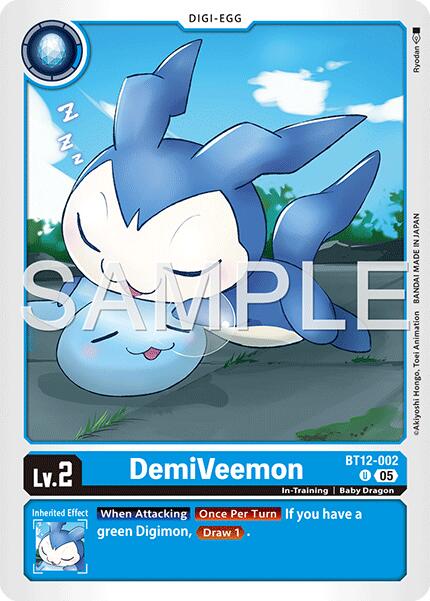 DemiVeemon [BT12-002] (Foil Reprint) [Advanced Booster Digimon Generation] | Shuffle n Cut Hobbies & Games