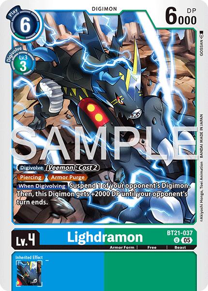 Lighdramon [BT21-037] (Foil Reprint) [Advanced Booster Digimon Generation] | Shuffle n Cut Hobbies & Games