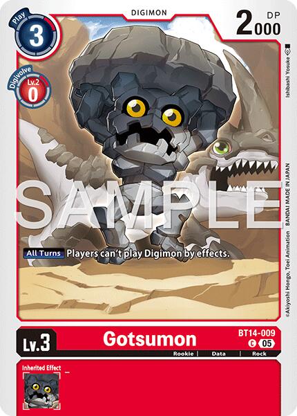 Gotsumon [BT14-009] (Foil Reprint) [Advanced Booster Digimon Generation] | Shuffle n Cut Hobbies & Games