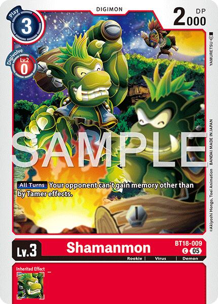 Shamanmon [BT18-009] (Foil Reprint) [Advanced Booster Digimon Generation] | Shuffle n Cut Hobbies & Games