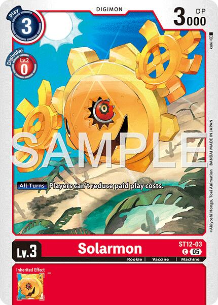 Solarmon [ST12-03] (Foil Reprint) [Advanced Booster Digimon Generation] | Shuffle n Cut Hobbies & Games
